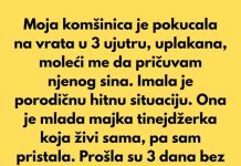 Moja komšinica je pokucala na vrata u 3 ujutru, uplakana, moleći me da pričuvam njenog sina. Moja komšinica je pokucala na vrata u 3 ujutru, uplakana, moleći me da pričuvam njenog sina. - featured image