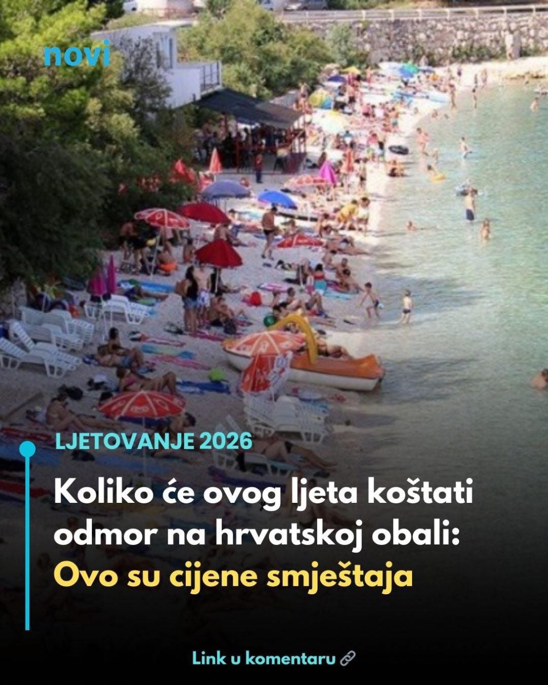Koliko će ovog ljeta koštati odmor na hrvatskoj obali: Ovo su cijene smještaja - featured image