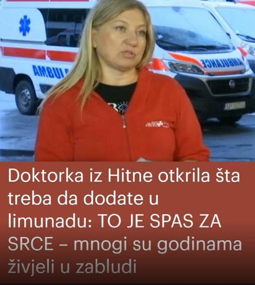 Poznata doktorica otkrila šta treba da dodate u limunadu: TO JE SPAS ZA SRCE! - featured image Poznata doktorica otkrila šta treba da dodate u limunadu: TO JE SPAS ZA SRCE! - featured image