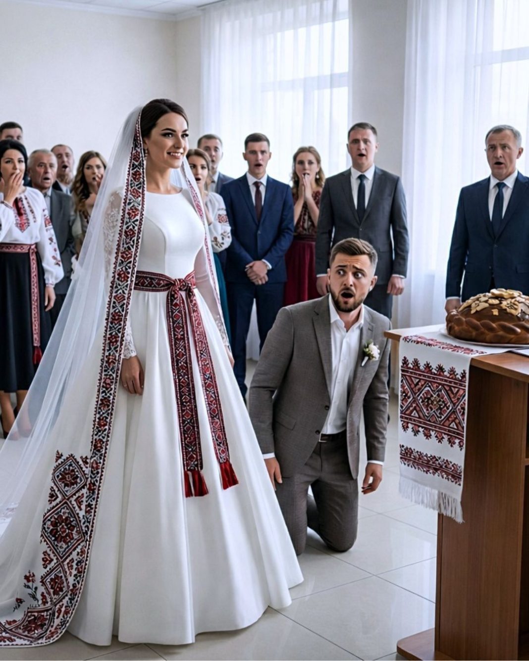 Sat vremena prije vjenčanja, mladenka je pročitala SMS poruku na njegovom telefonu – i odmah se ukočila. Ali u matičnom uredu je odgovorila na pitanje na takav način da su svi briznuli u plač… - featured image