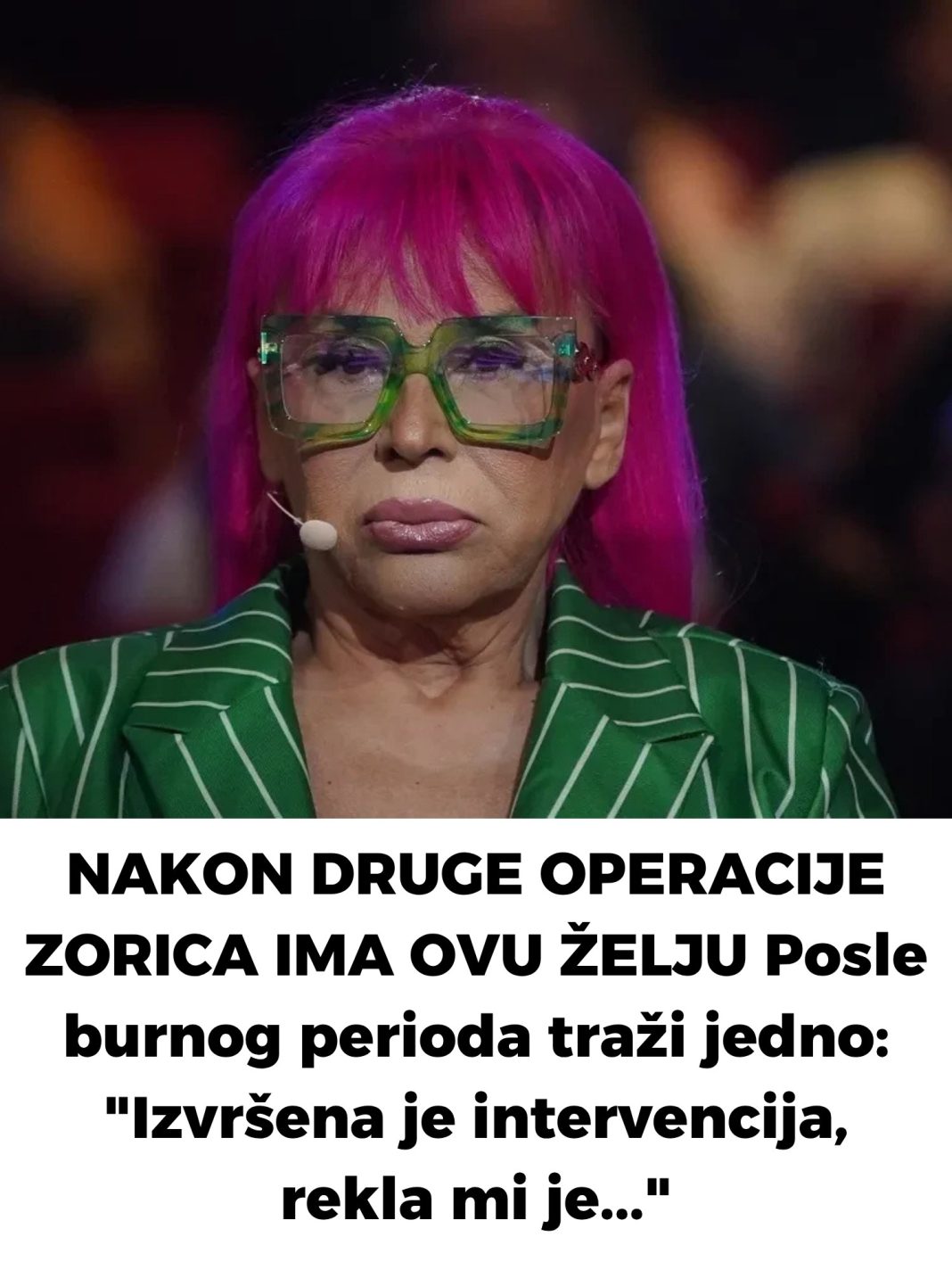 Zorica Brunclik ima samo jednu želju: Podrška porodice i prijatelja u najtežim trenucima - featured image Zorica Brunclik ima samo jednu želju: Podrška porodice i prijatelja u najtežim trenucima - featured image