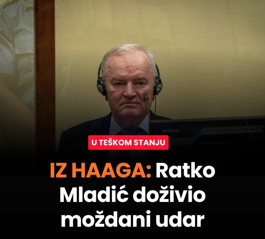 Ratko Mladić doživio moždani udar - featured image
