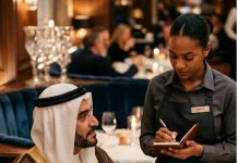 Dostojanstvo koje je utišalo raskoš: konobarica koja je na čistom arapskom spustila bahatog moćnika pred punim restoranom Dostojanstvo koje je utišalo raskoš: konobarica koja je na čistom arapskom spustila bahatog moćnika pred punim restoranom - featured image