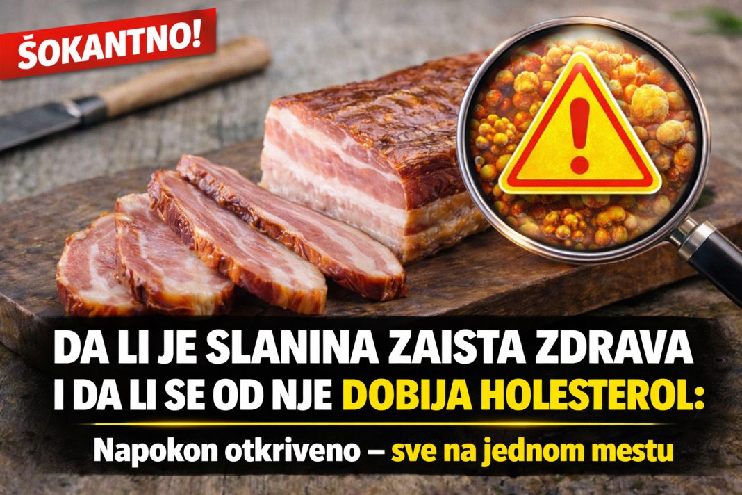 NAPOKON OTKRIVENO DA LI JE SLANINA ZAISTA ZDRAVA I DA LI SE OD NJE DOBIJA HOLESTEROL - featured image NAPOKON OTKRIVENO DA LI JE SLANINA ZAISTA ZDRAVA I DA LI SE OD NJE DOBIJA HOLESTEROL - featured image