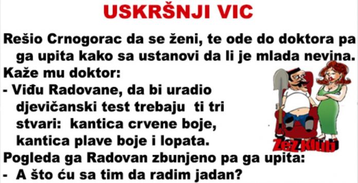 VIC DANA: Uskršnji vic - featured image VIC DANA: Uskršnji vic - featured image