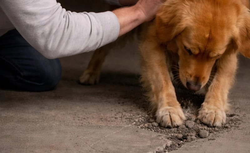 Moj pas iz azila nije prestajao da grebe beton u podrumu; kada sam konačno razbio pod, bio sam potpuno užasnut onim što sam pronašao unutra. - featured image Moj pas iz azila nije prestajao da grebe beton u podrumu; kada sam konačno razbio pod, bio sam potpuno užasnut onim što sam pronašao unutra. - featured image