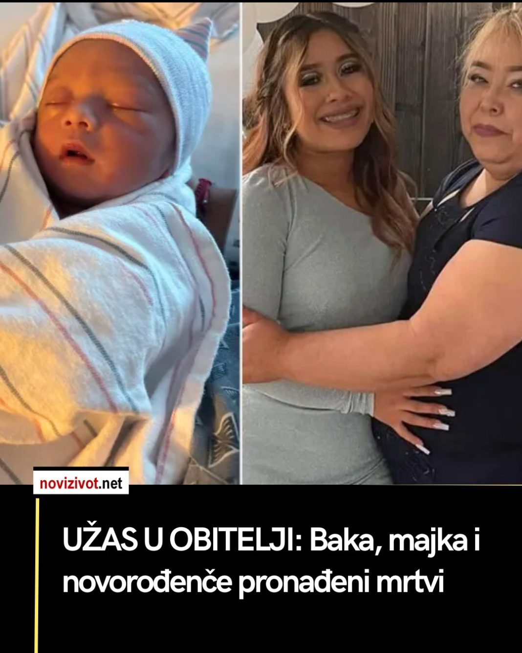 UŽAS U OBITELJI: Baka, majka i novorođenče pronađeni mrtvi - featured image